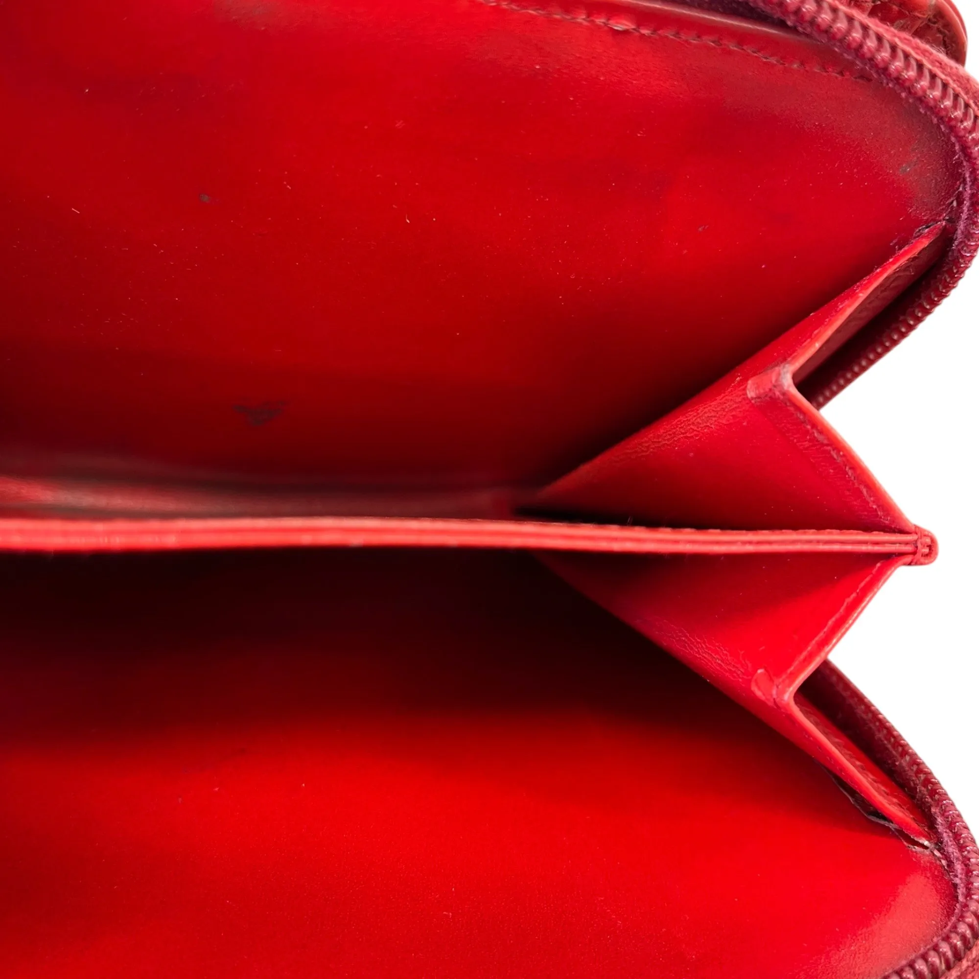 Men's Embossed Logo Purse Red