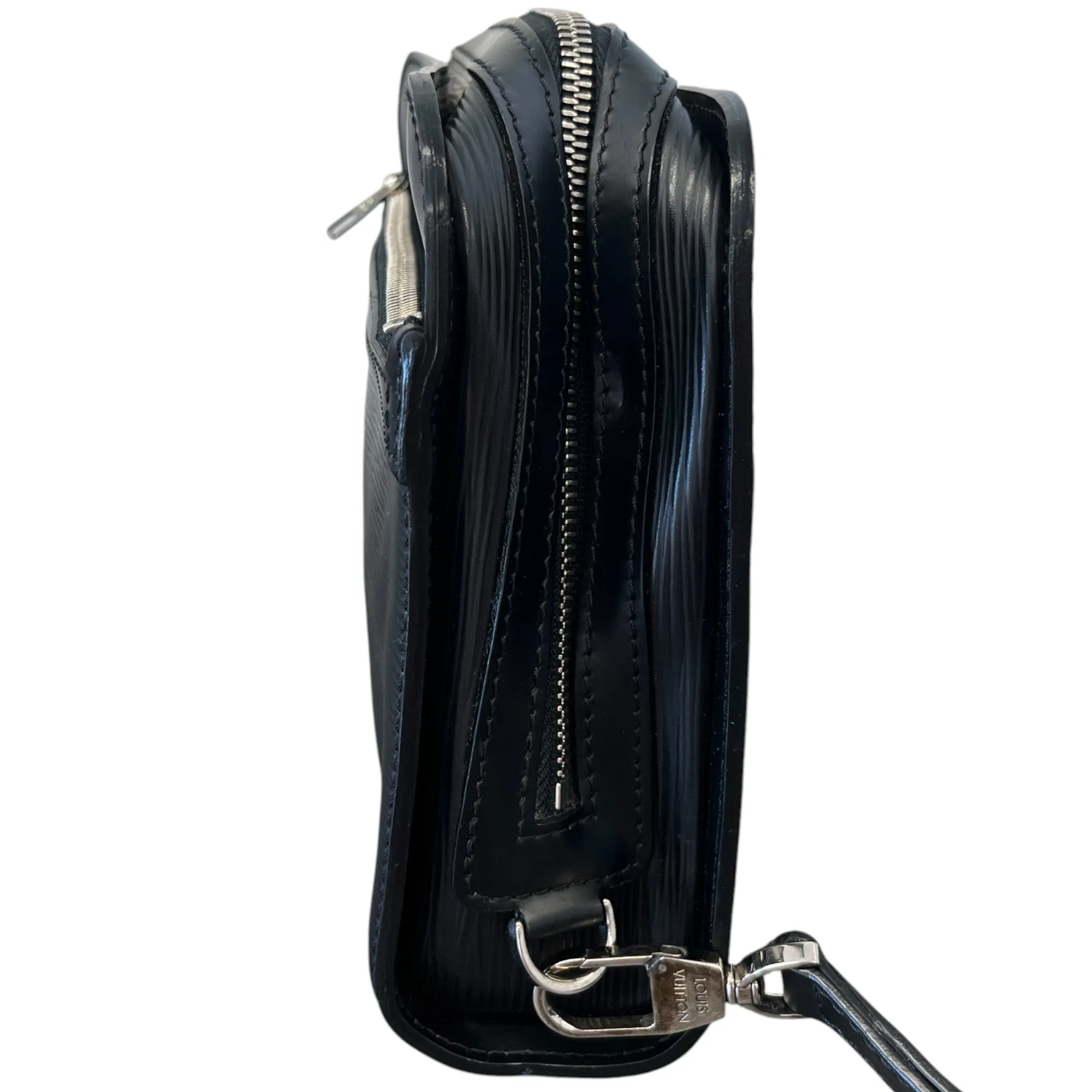 Men's Epi Embossed Logo Pouch Black
