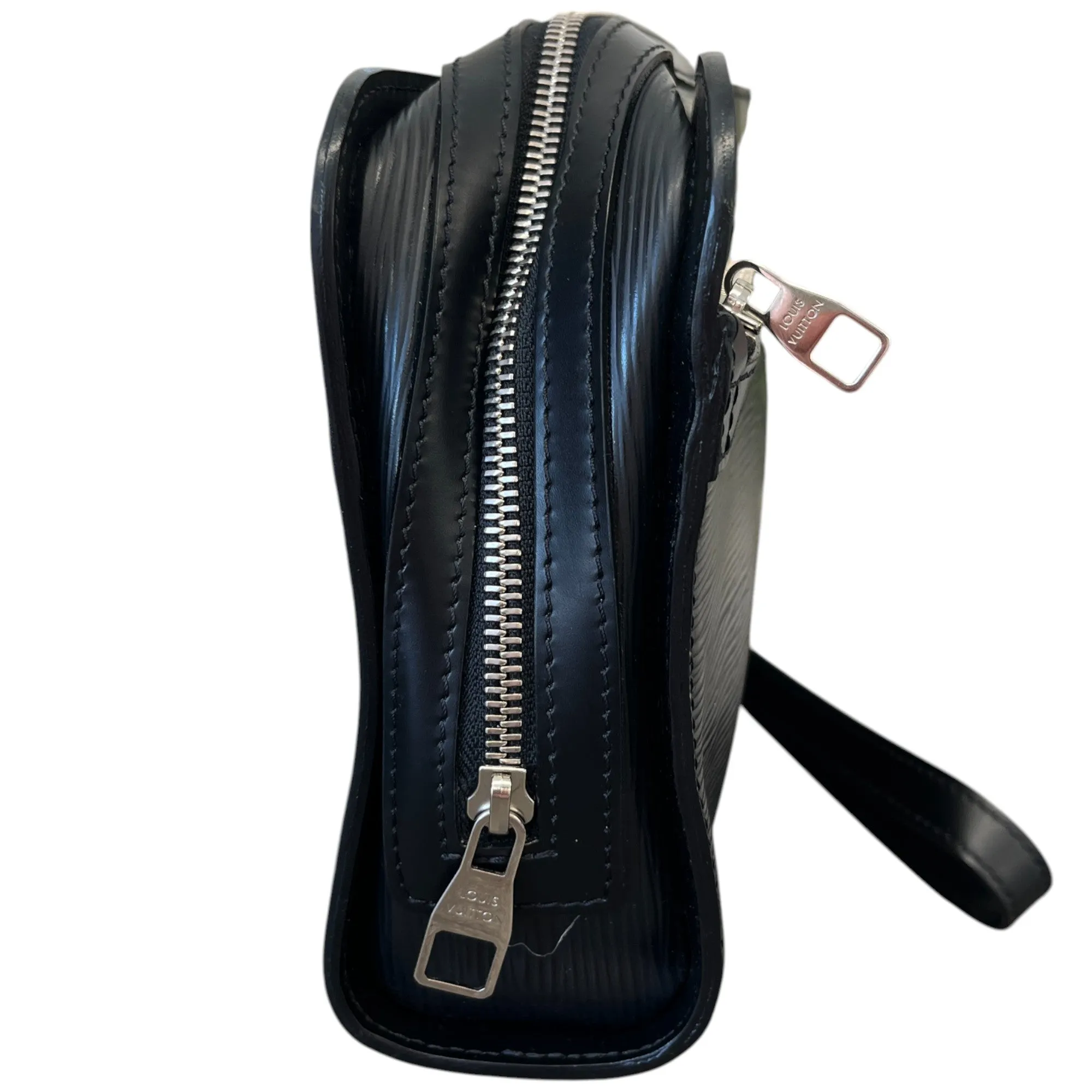 Men's Epi Embossed Logo Pouch Black