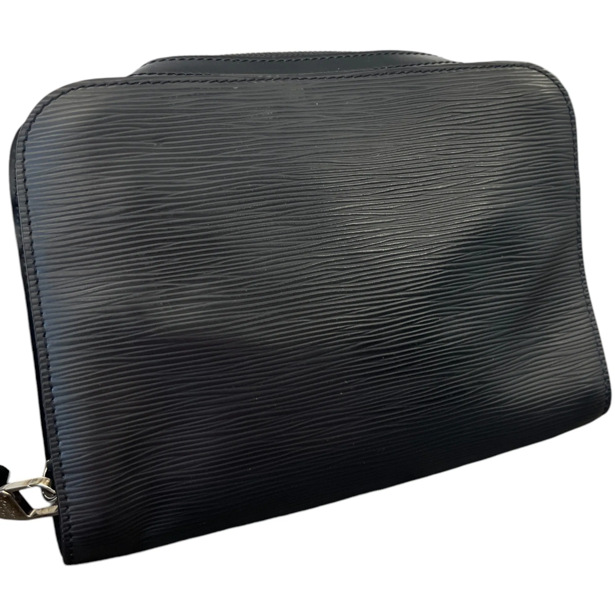 Men's Epi Embossed Logo Pouch Black