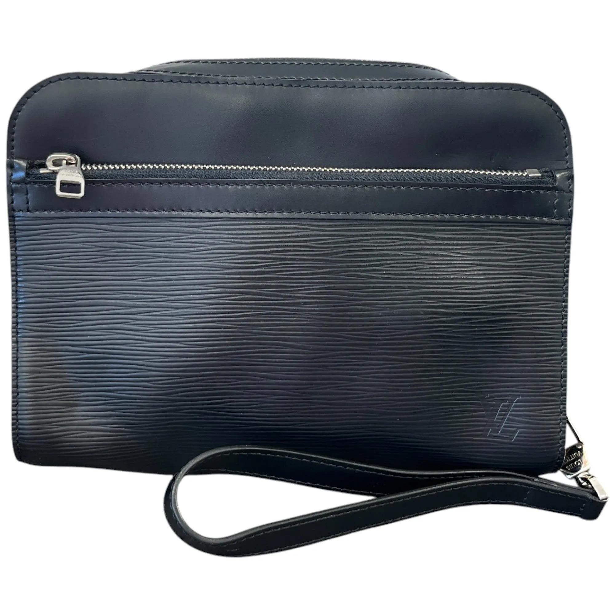 Men's Epi Embossed Logo Pouch Black