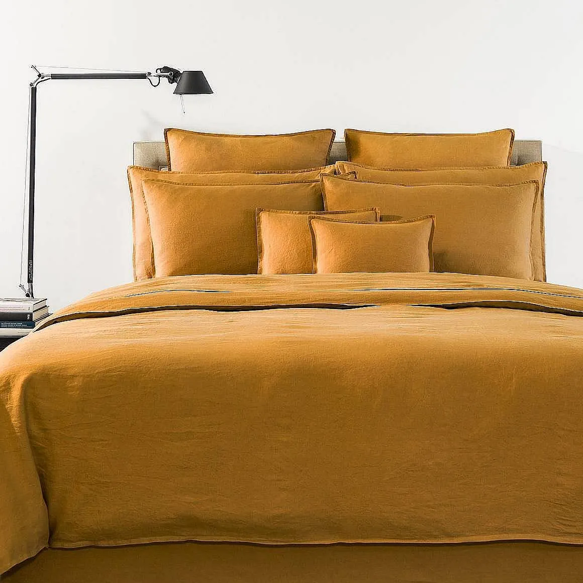 Messina - Flat Sheet Mustard and Tobacco