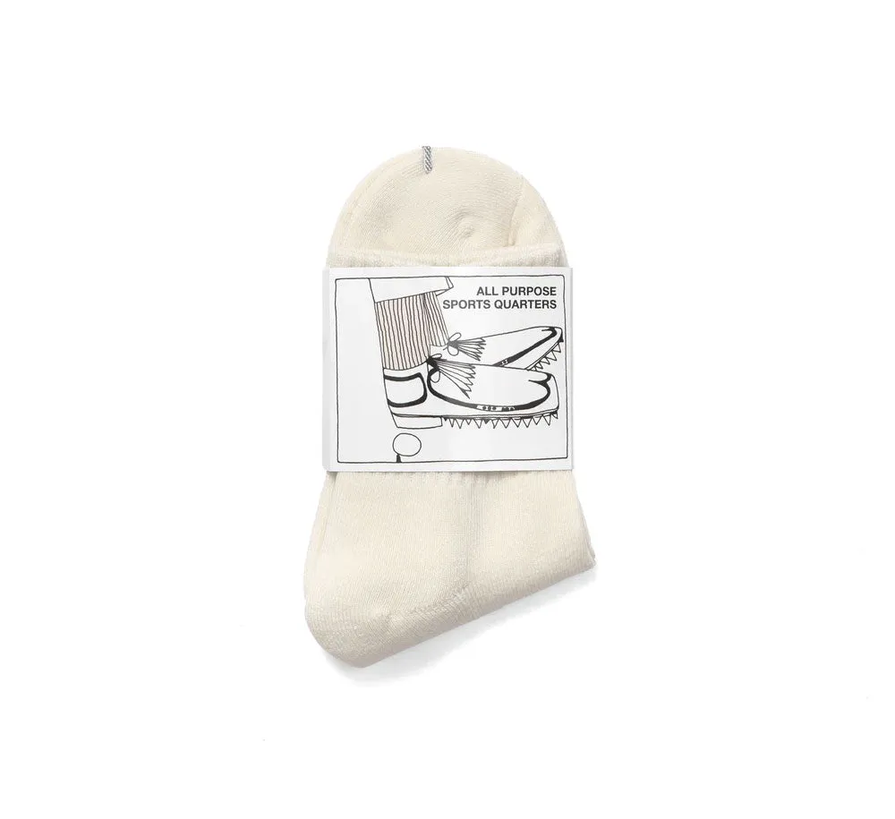 Metal Logo Quarter Sock