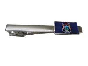 Michigan State Flag Square Tie Clip