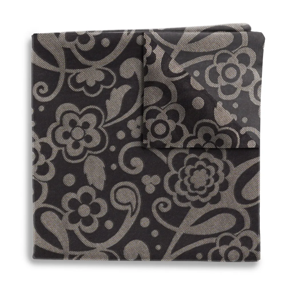 Midnight Bloom - Pocket Squares