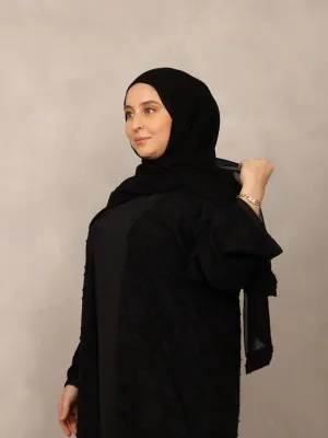 Midnight Textured Abaya