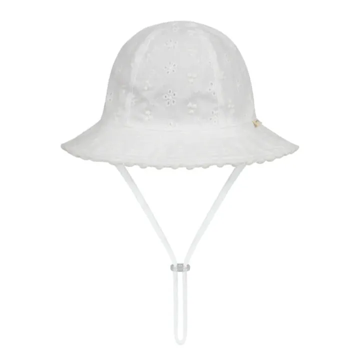 Millymook White Harlow Baby Floppy Hat