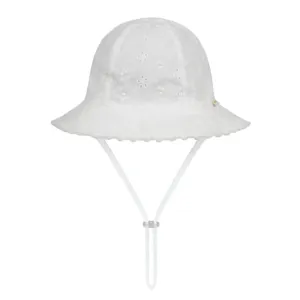 Millymook White Harlow Baby Floppy Hat