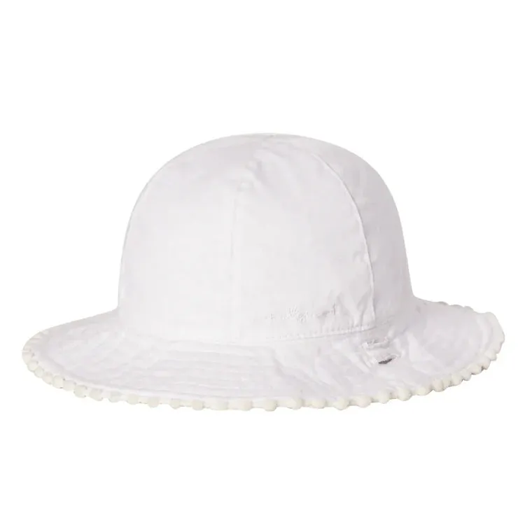 Millymook White Harlow Baby Floppy Hat