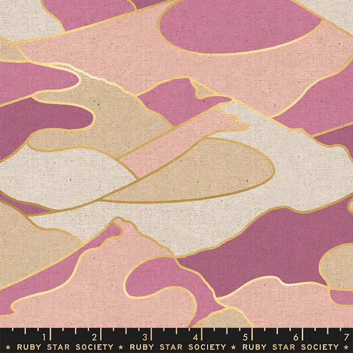 Modern Geometric in Lupine Canvas -- Reign by Rashida Coleman-Hale for Ruby Star Society -- Moda Fabric