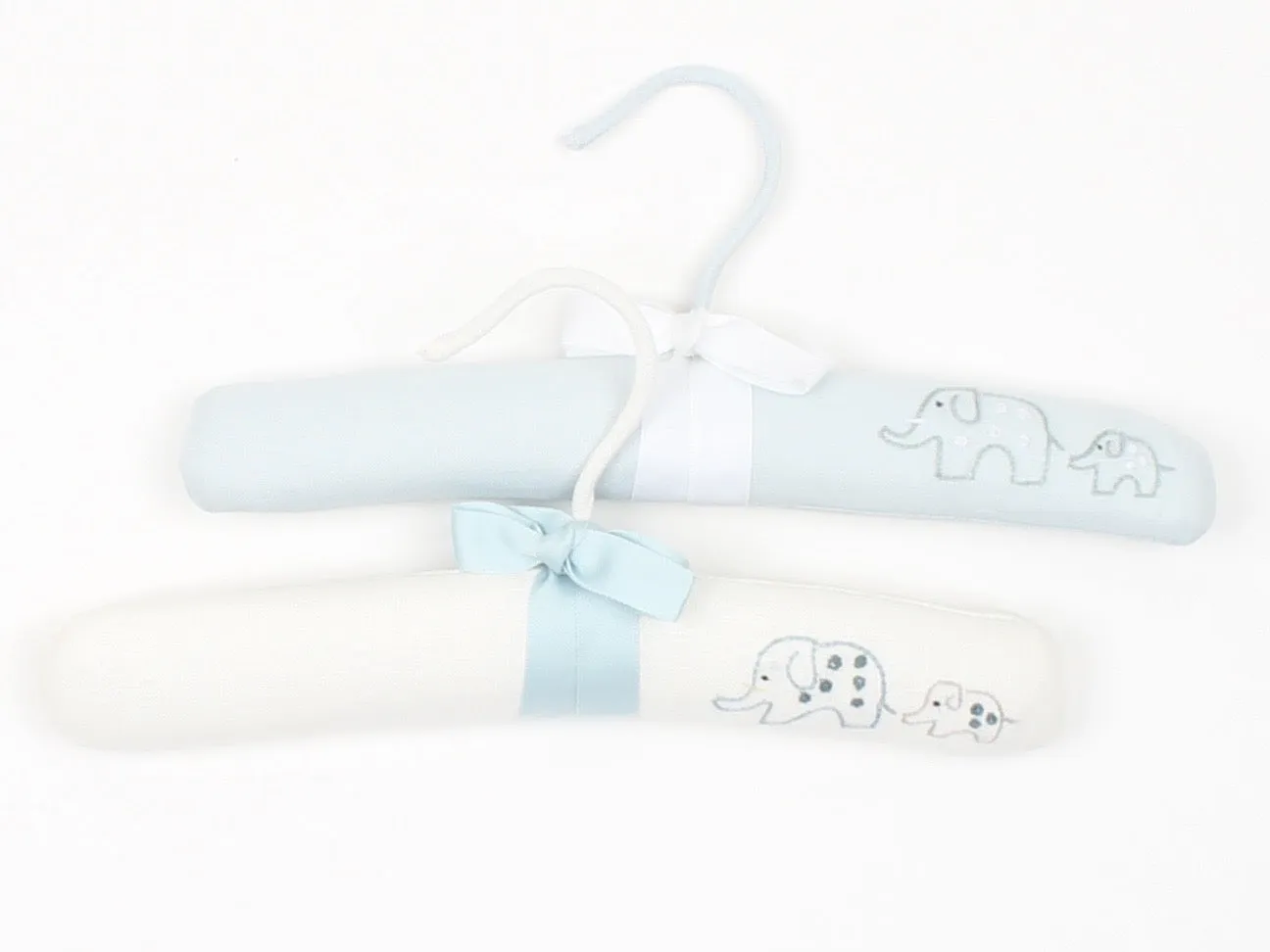 Mommy and Me Elephant Hanger, Sky Blue