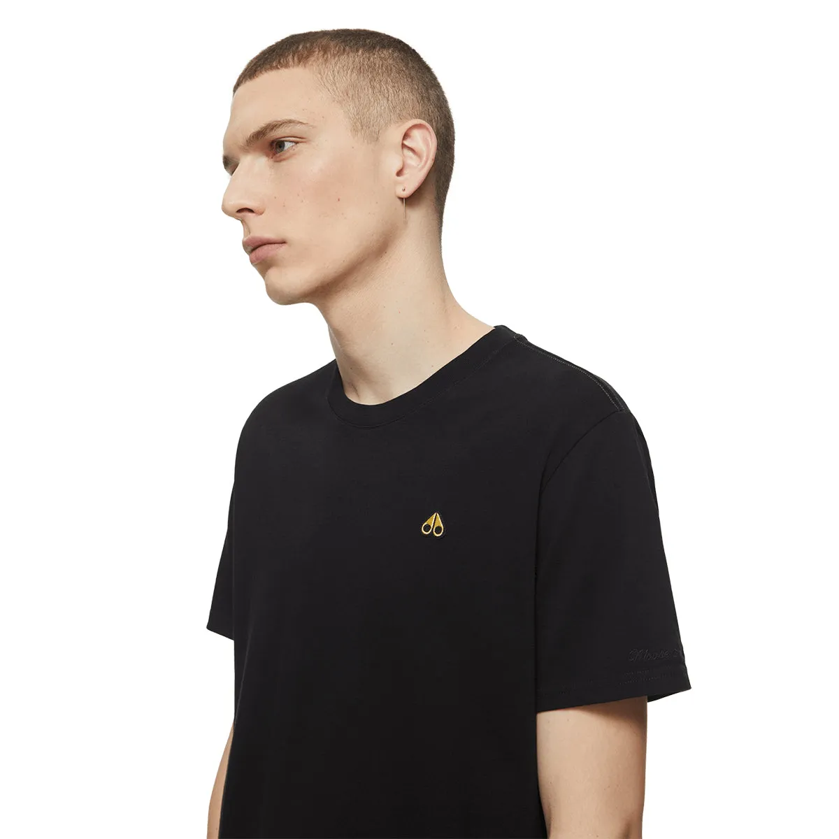 Moose Knuckles - Classic Logo T-Shirt in Black
