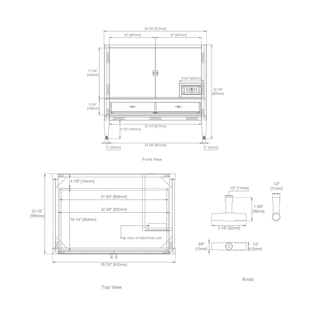 Myrrin 2 Doors And 1 Drawer Bathroom Vanity with White Zeus Quartz Top and Undermount Sink - Free Standing - 36" Wood/Bright White