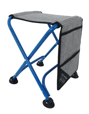 Navigator Gear the Nowhere Flip Stool Blue Grey 125Kg
