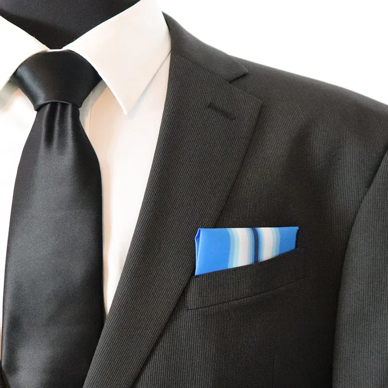 Navy Arctic Service Ribbon Pocket Square