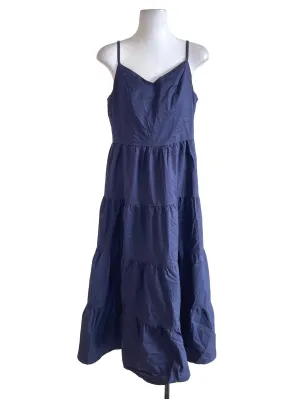 Navy Blue Tiered Dress
