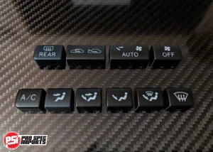 New AC Button Set For JDM (RHD) Supra HVAC Climate Control Unit