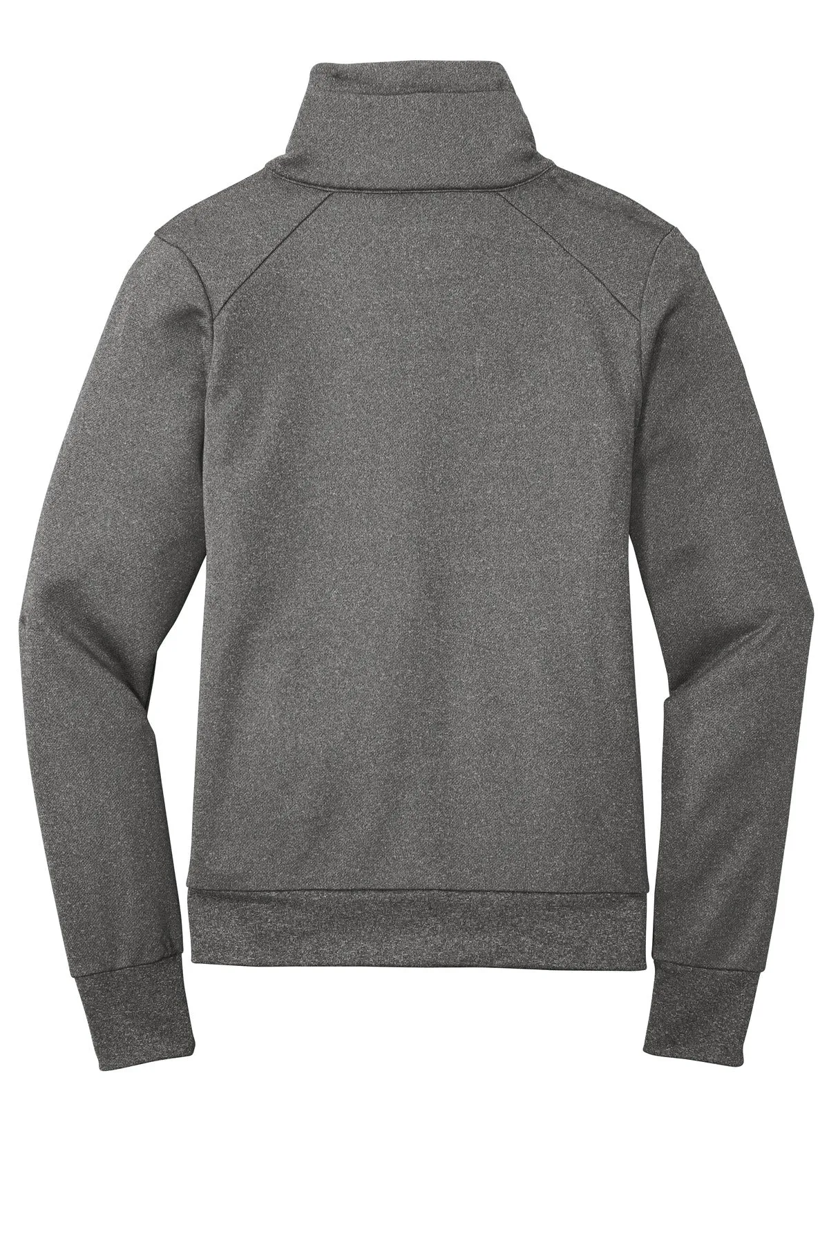 New Era Women's Performance Terry Full-Zip Cowl LNEA530 Graphite Heather