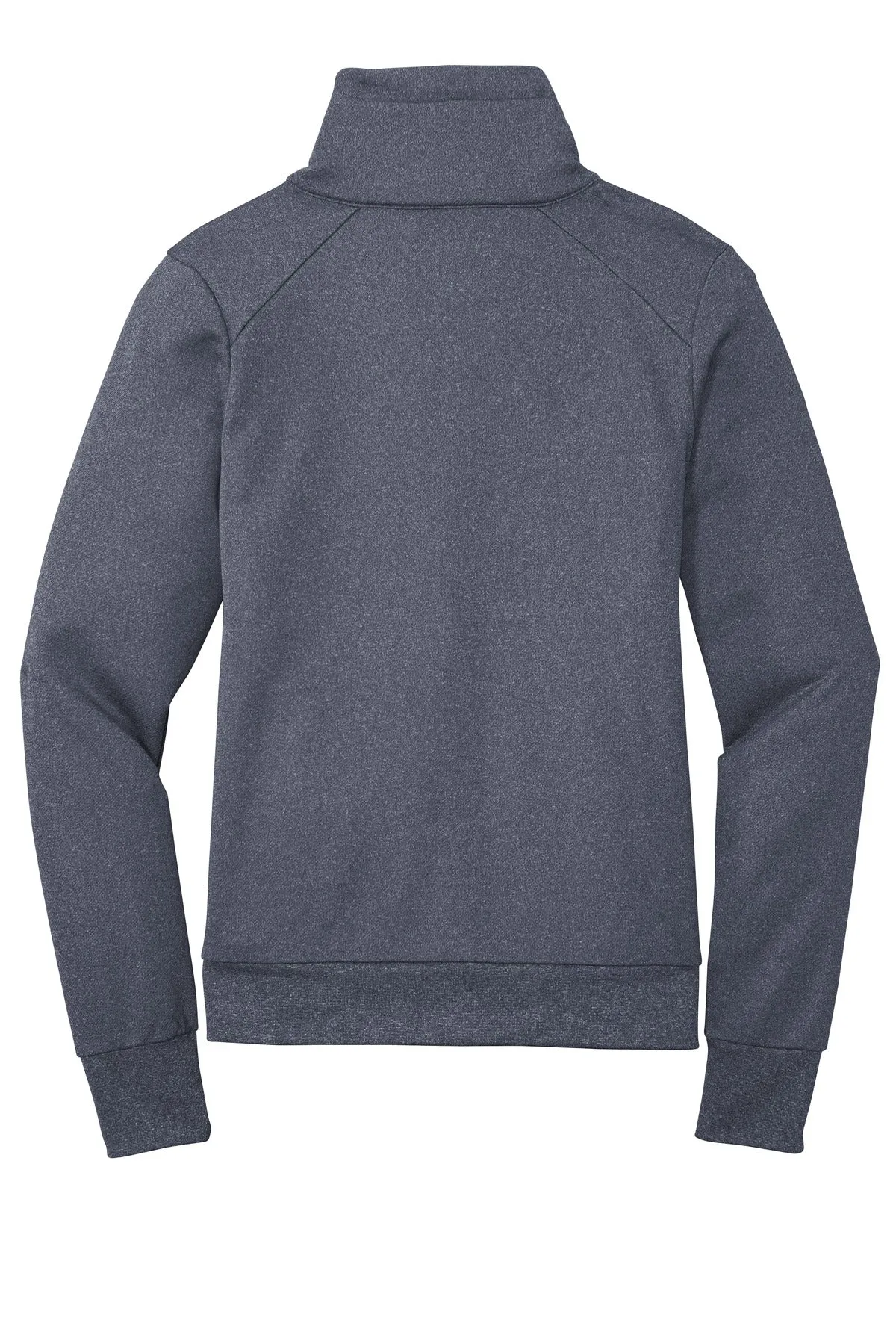 New Era Women's Performance Terry Full-Zip Cowl LNEA530 True Navy Heather