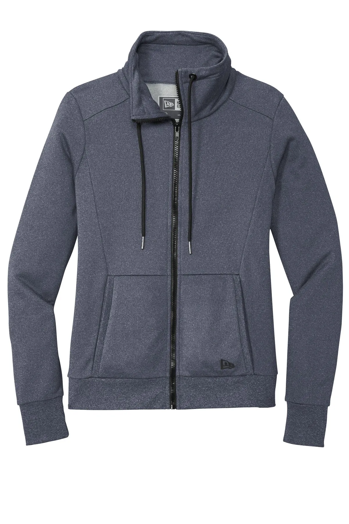 New Era Women's Performance Terry Full-Zip Cowl LNEA530 True Navy Heather