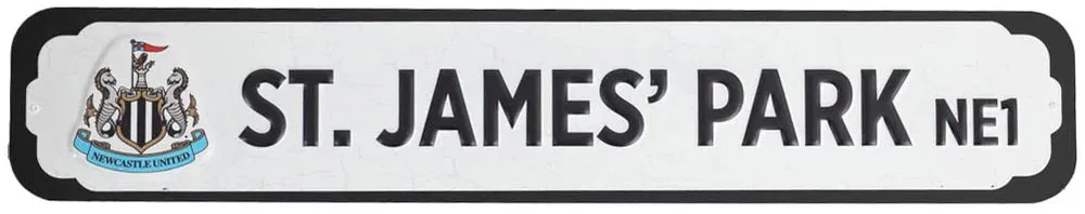 Newcastle United Deluxe Metal Stadium Sign