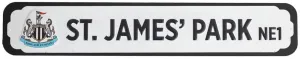 Newcastle United Deluxe Metal Stadium Sign