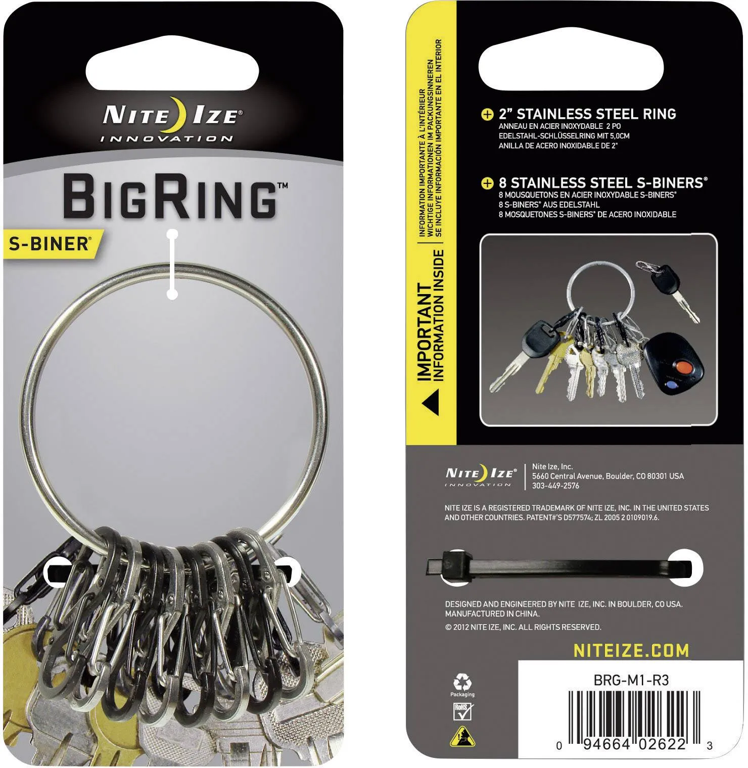 Nite ize - Big Ring Steel - Biner