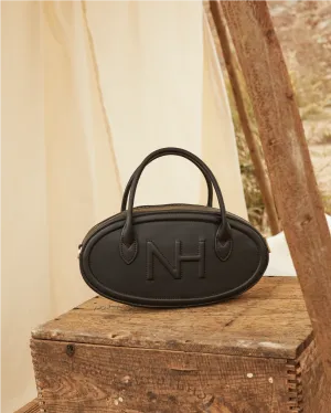 Nurita Harith Nyeki Oval Top Handles Bag (Black)
