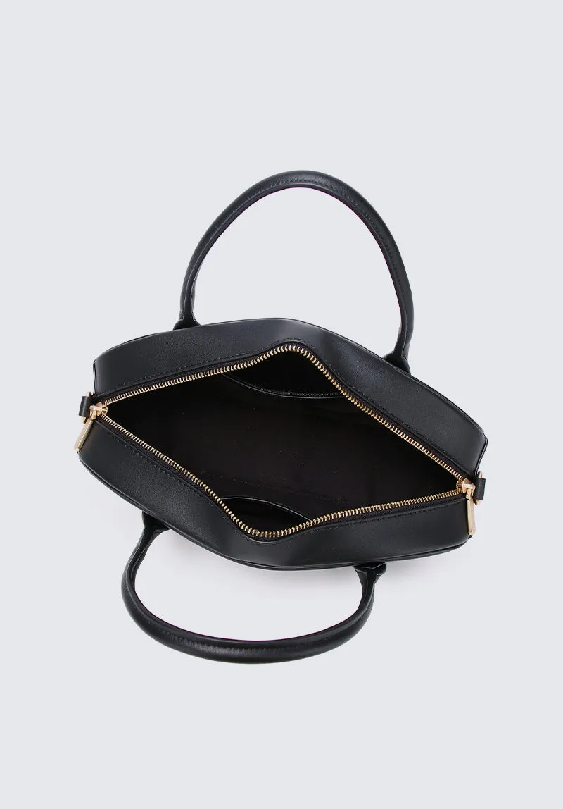 Nurita Harith Nyeki Oval Top Handles Bag (Black)