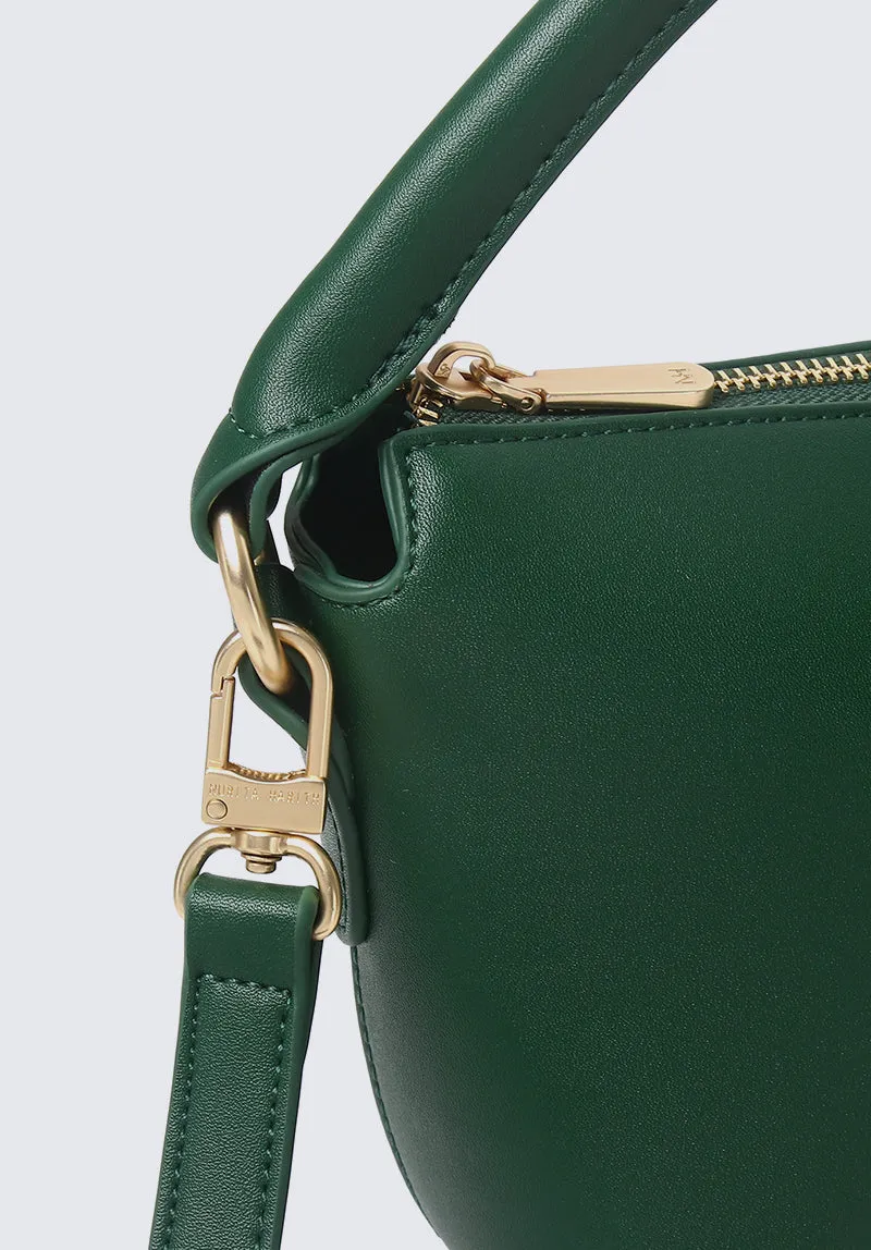 Nurita Harith Nzeri Boxy Top Handle Bag (Dark Green)