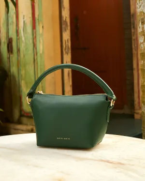 Nurita Harith Nzeri Boxy Top Handle Bag (Dark Green)