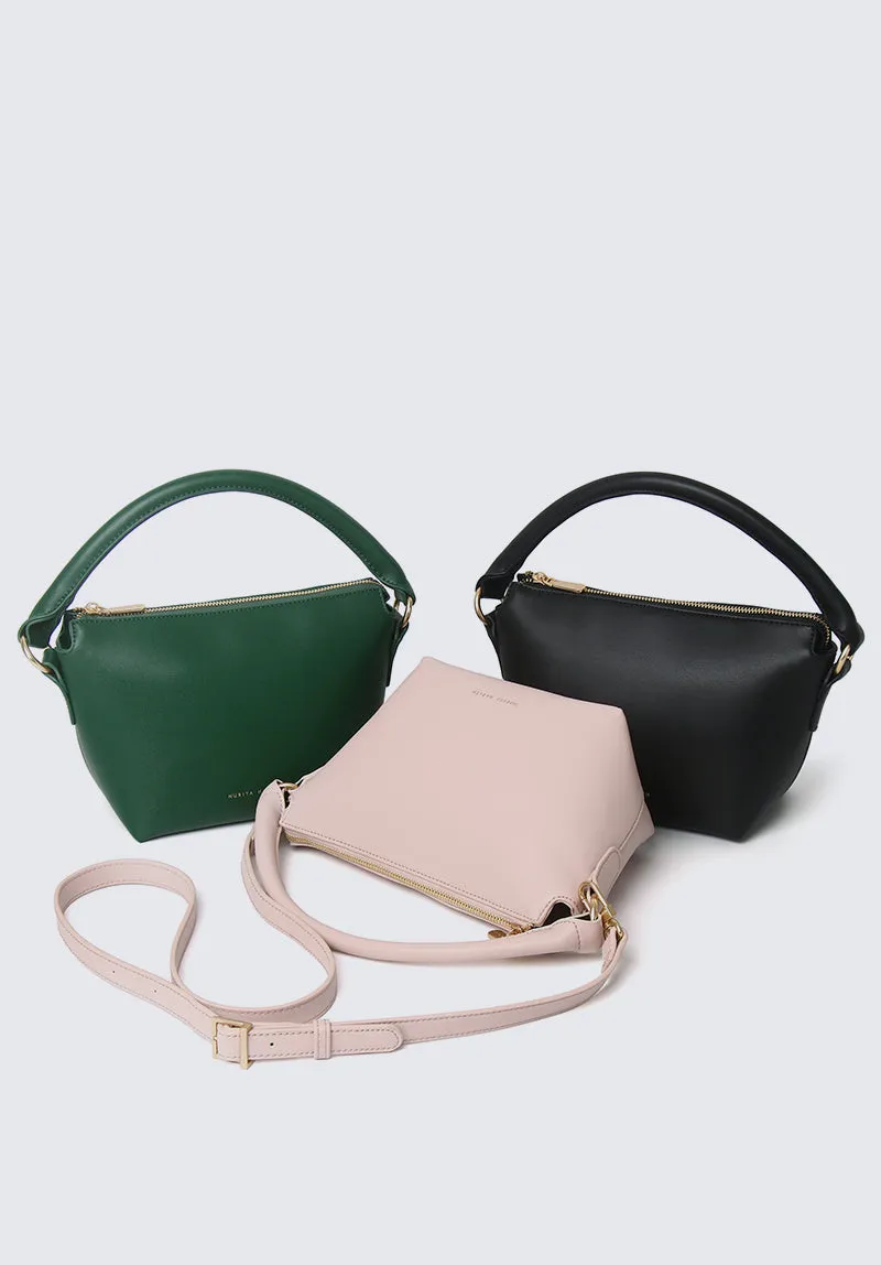 Nurita Harith Nzeri Boxy Top Handle Bag (Dark Green)
