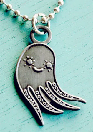 Octopus Necklace - Octopus Pendant by boygirlparty