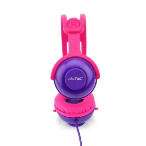 On-Ear Volume Control Kids Headphones - Pink/Purple
