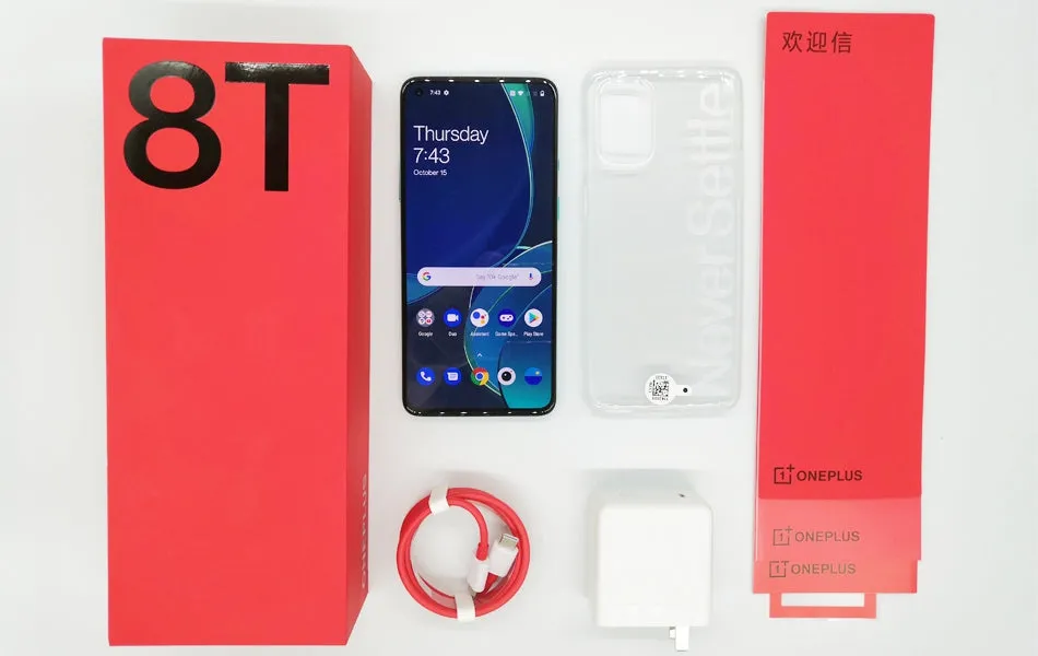 OnePlus 8T 8 128G global rom Smartphone Silver_8 128G