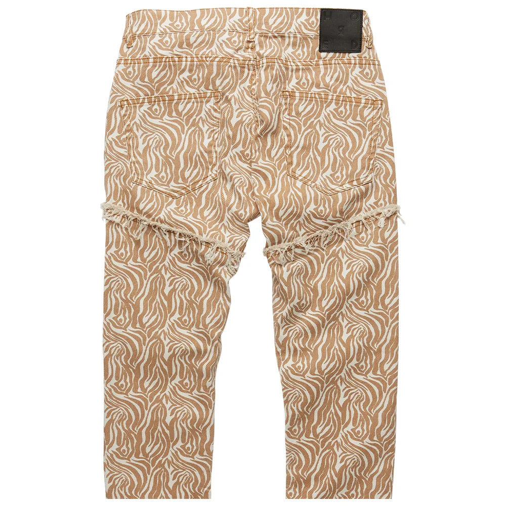 Oren M Animal Print Jeans