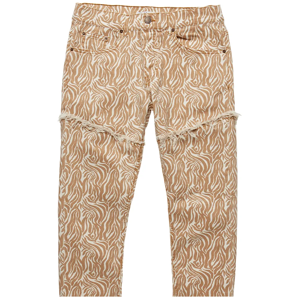 Oren M Animal Print Jeans