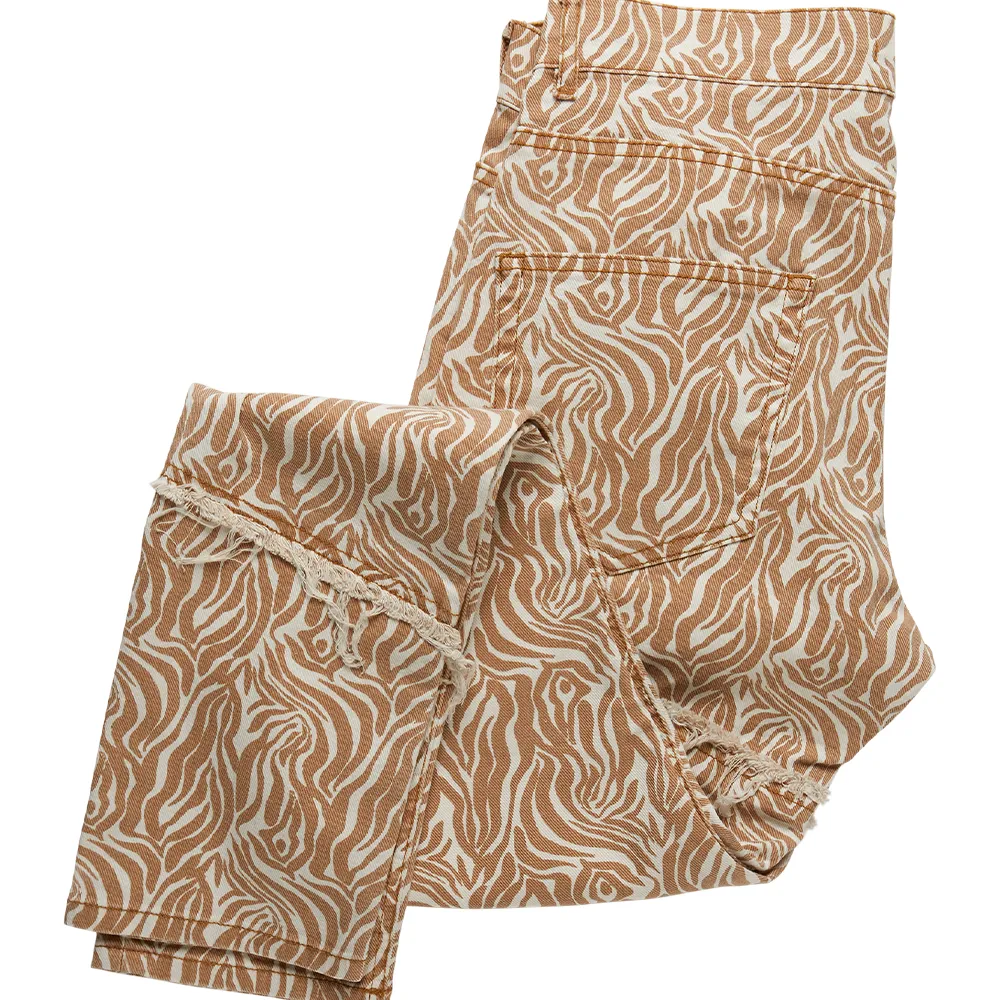 Oren M Animal Print Jeans