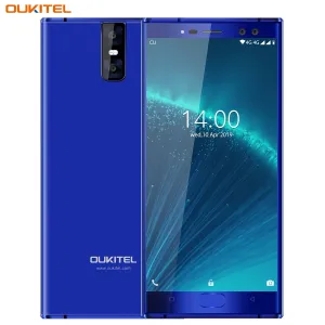 Oukitel K3 Pro Quad Core 5.5 inch 8000mAh Battery 5MP 13MP Camera 1440x720 Resolution 32GB 4GB Mobile Phone Smartphone Blue
