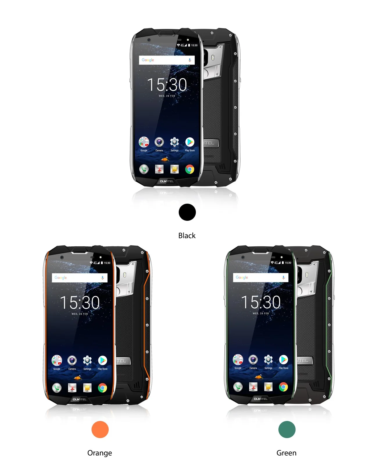 OUKITEL WP5000 Smart Phone - 5.7 Inch, 6GB RAM, 64GB ROM, Android 7.1, Orange