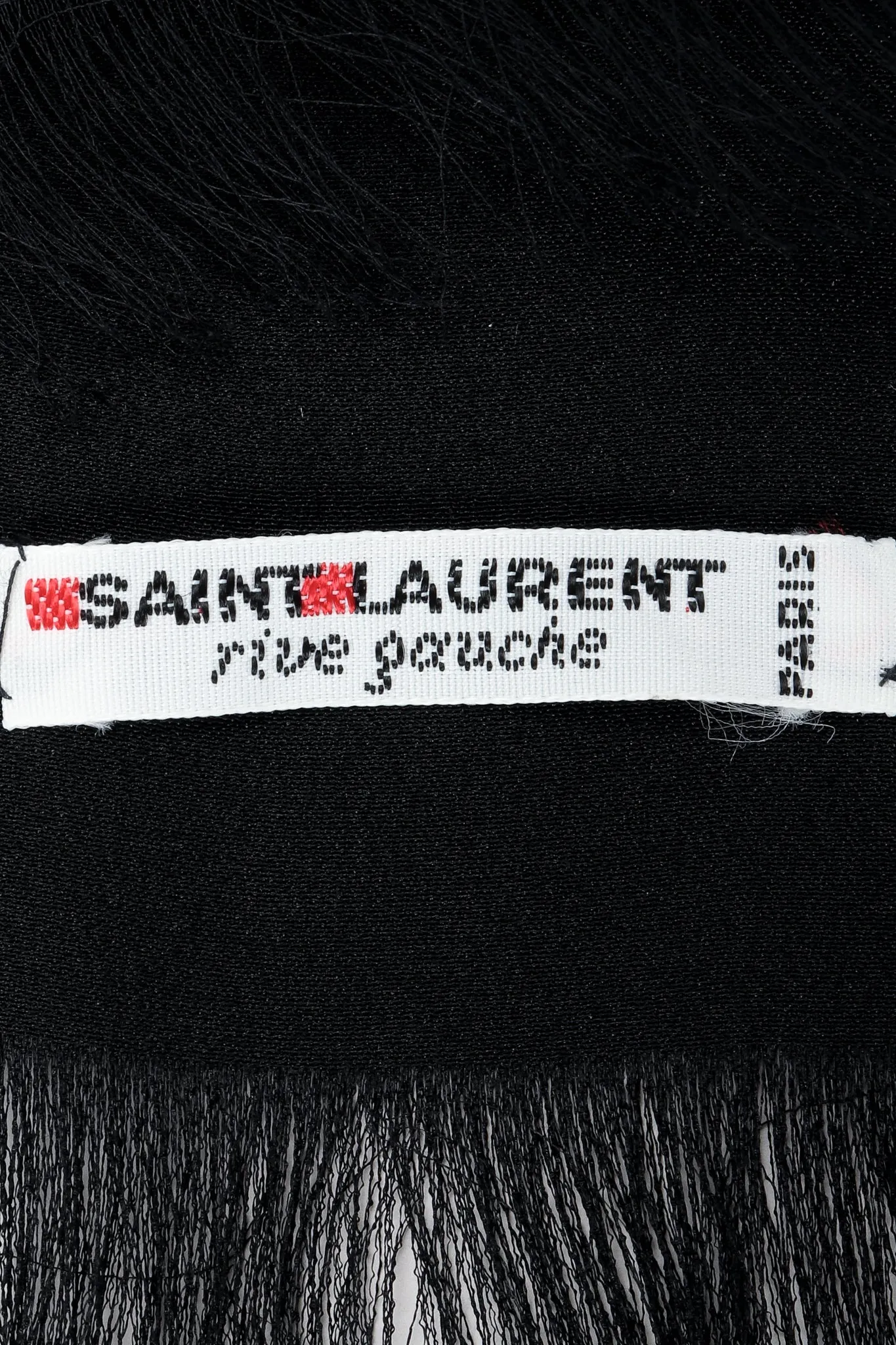 Oversized Noir Silk Scarf