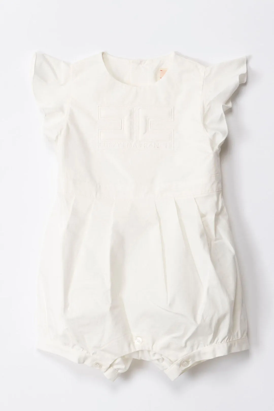 Pagliaccetto In Cotone con Logo Embossed