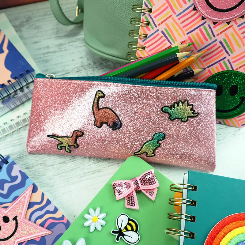 PATCH RAINBOW GLITTER DINOSAURS