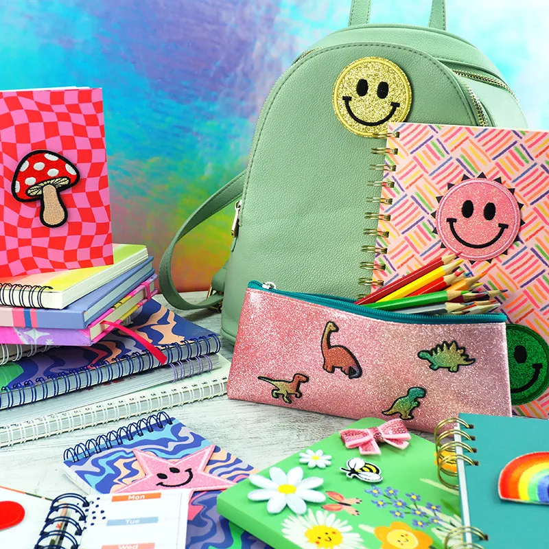 PATCH RAINBOW GLITTER DINOSAURS