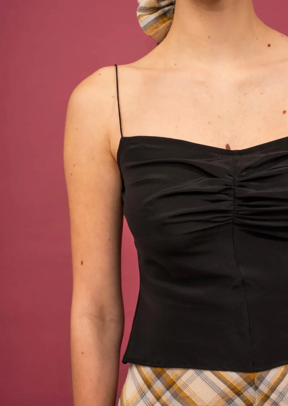 Penny Sage Hilde Cami Black 100% Silk