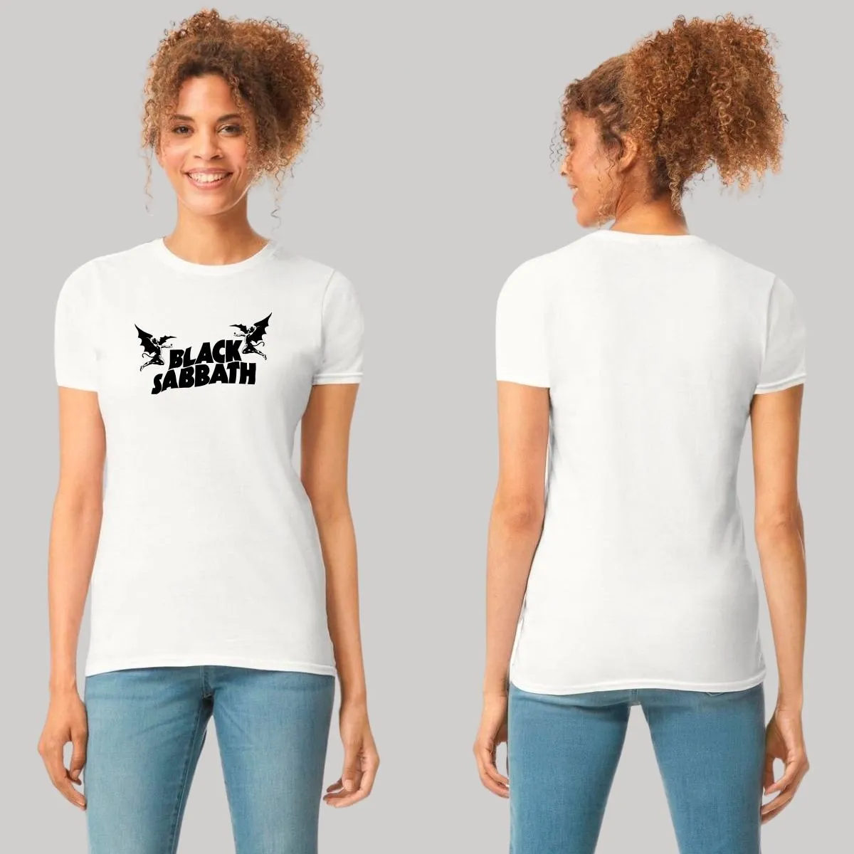 Playera Mujer Rock Black Sabbath Logo Metal 868B