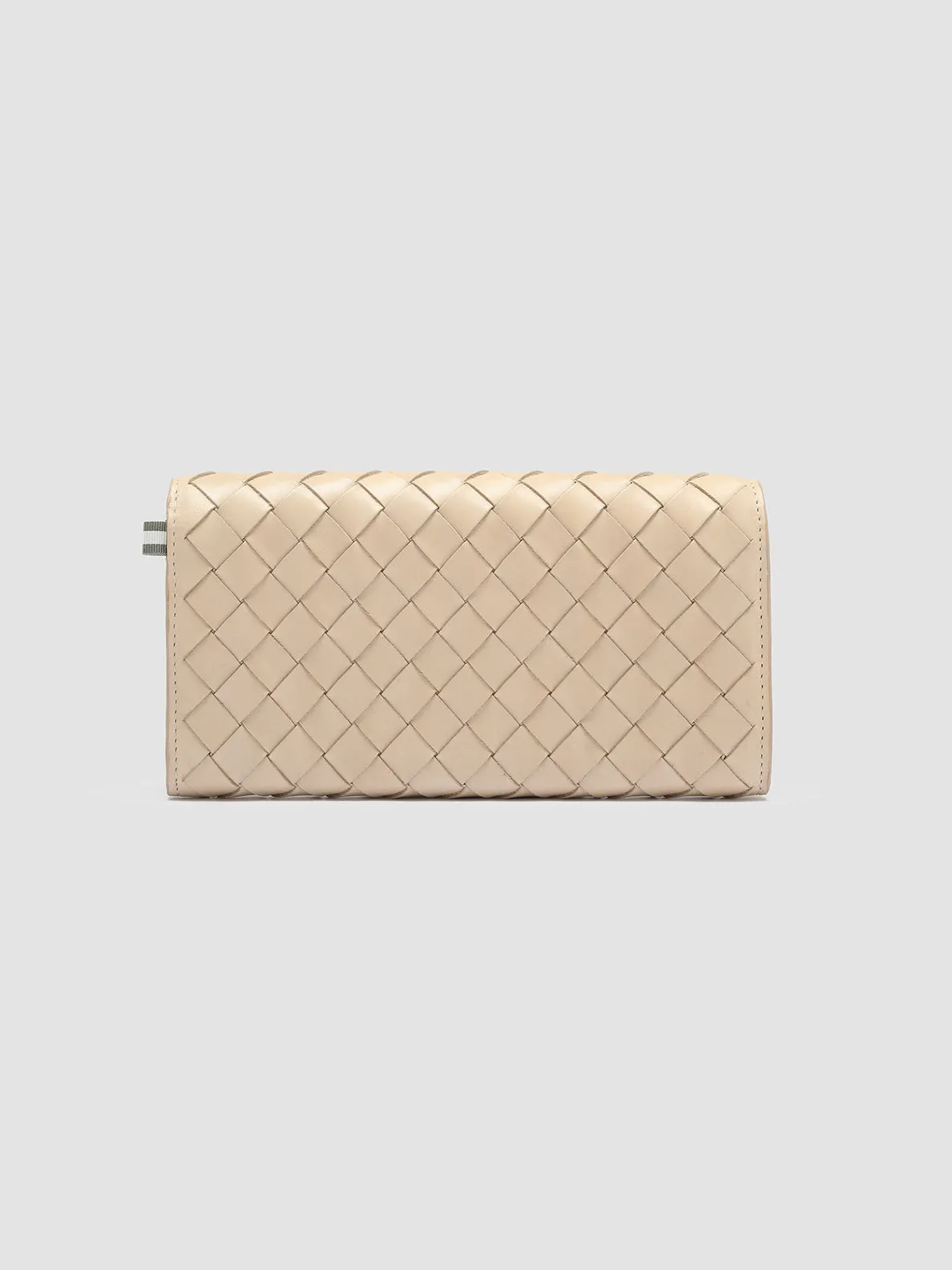 POCHE 109 - Ivory Woven Woven Leather Wallet