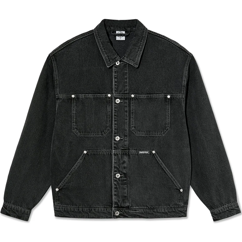 Polar Skate Co Patrik Denim Jacket Silver Black