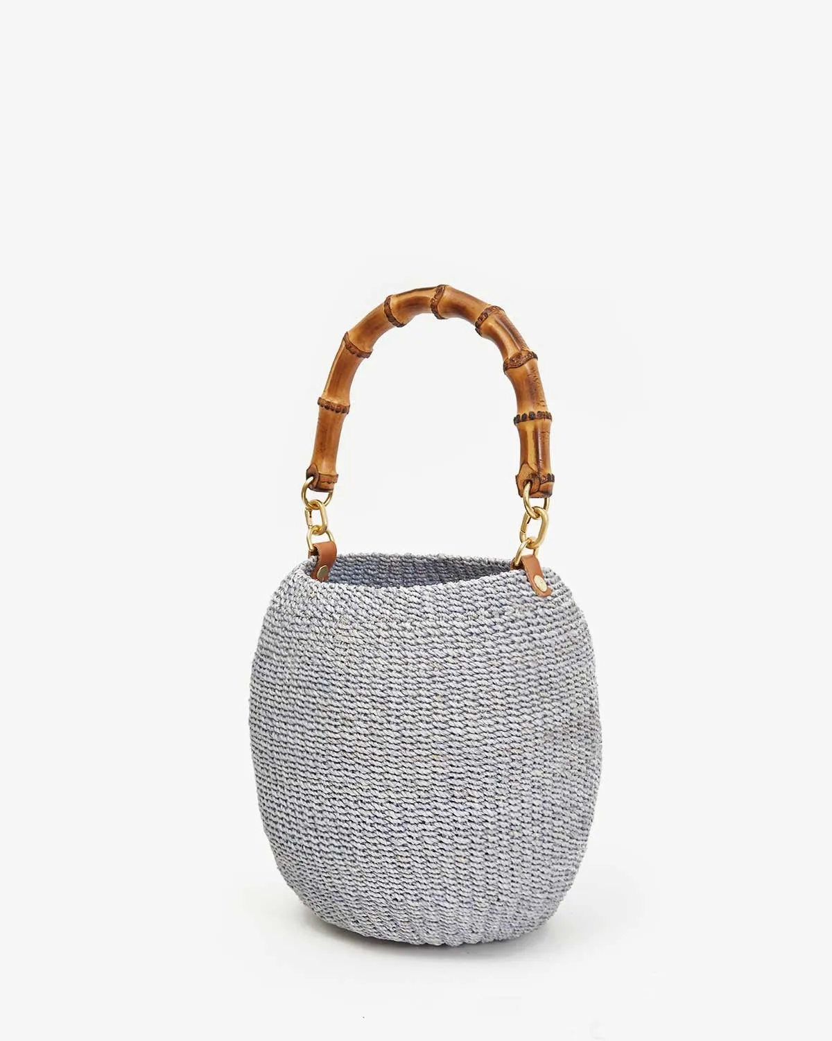 pot de miel with bamboo handle - powder blue