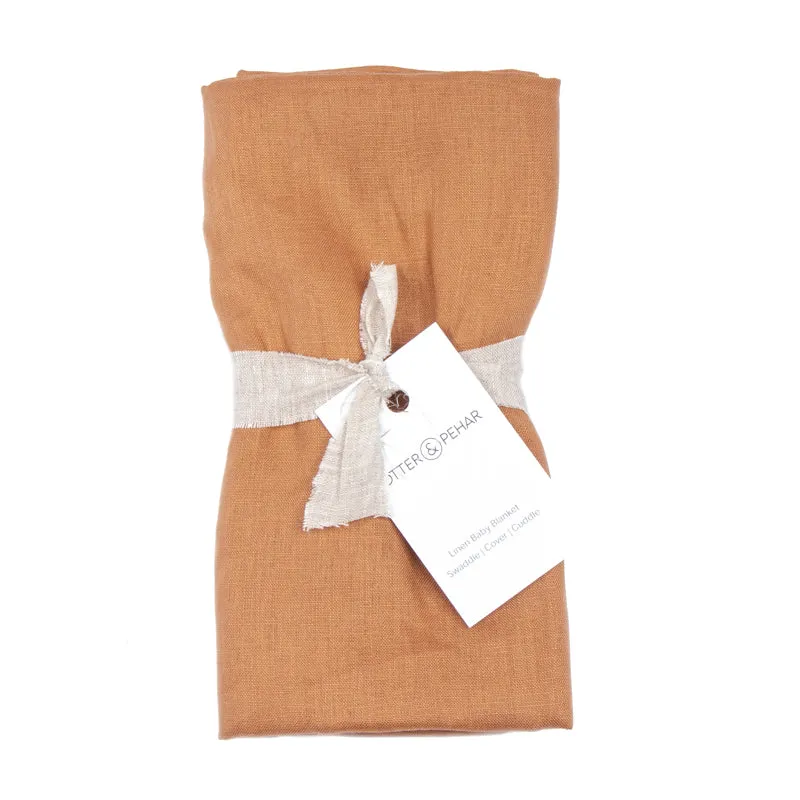 Pottery Road Linen Baby Blanket